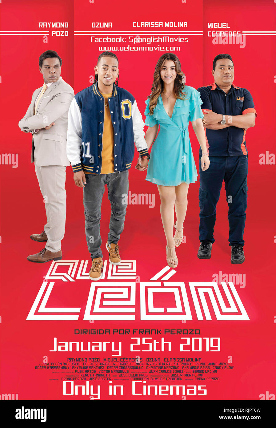 QUE LEON, US poster, (from left) Raymond Pozo, Ozuna, Clarissa Molina