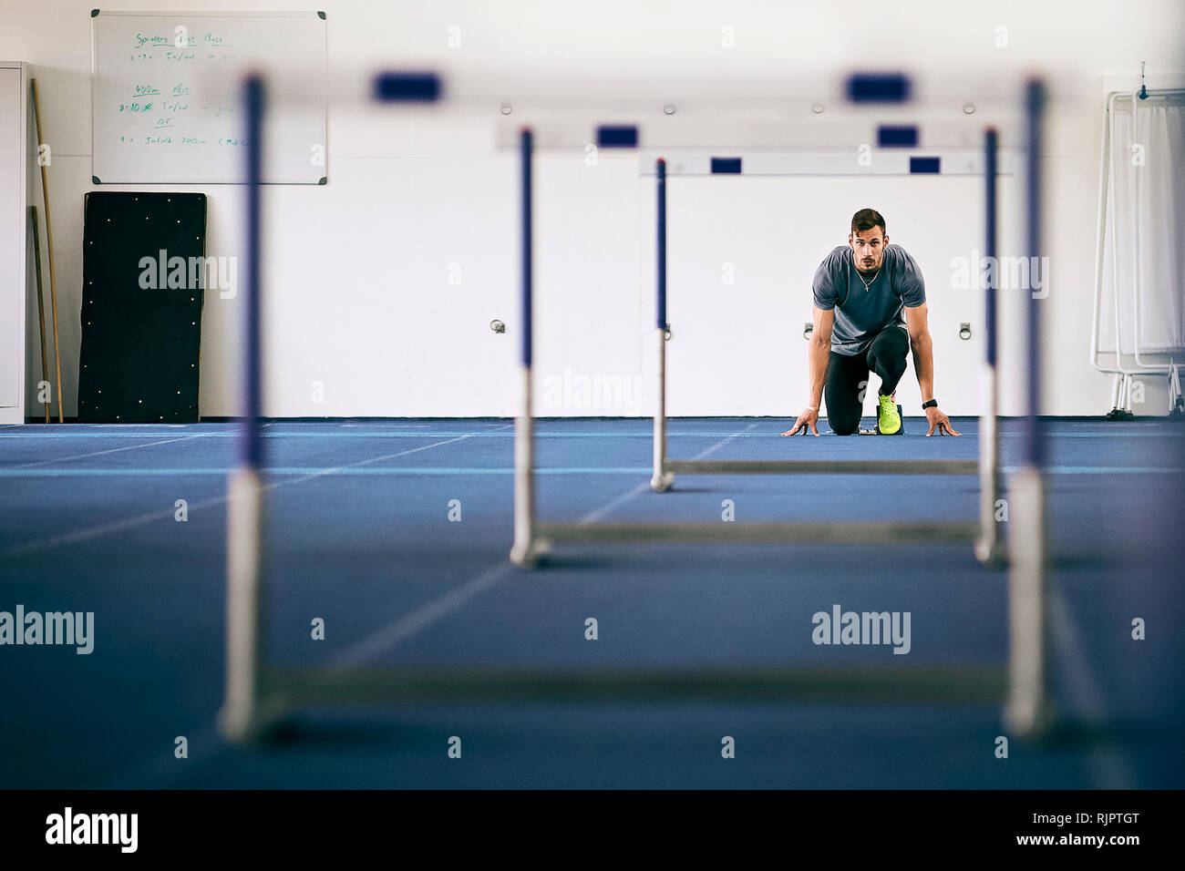 Indoor hurdles hires stock photography and images Alamy