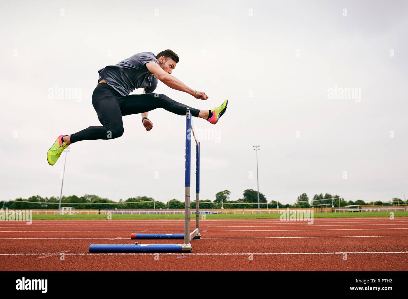 Hurdle On Track Hi res Stock Photography And Images Alamy