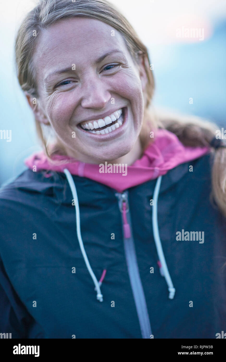 Portrait female hiker hi-res stock photography and images - Alamy