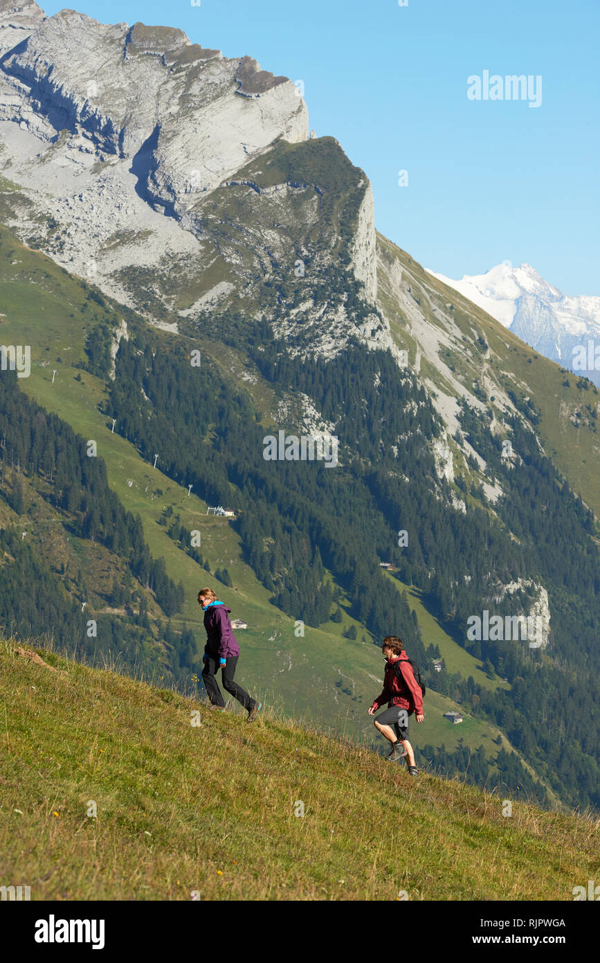Two hikers go trekking hi-res stock photography and images - Alamy