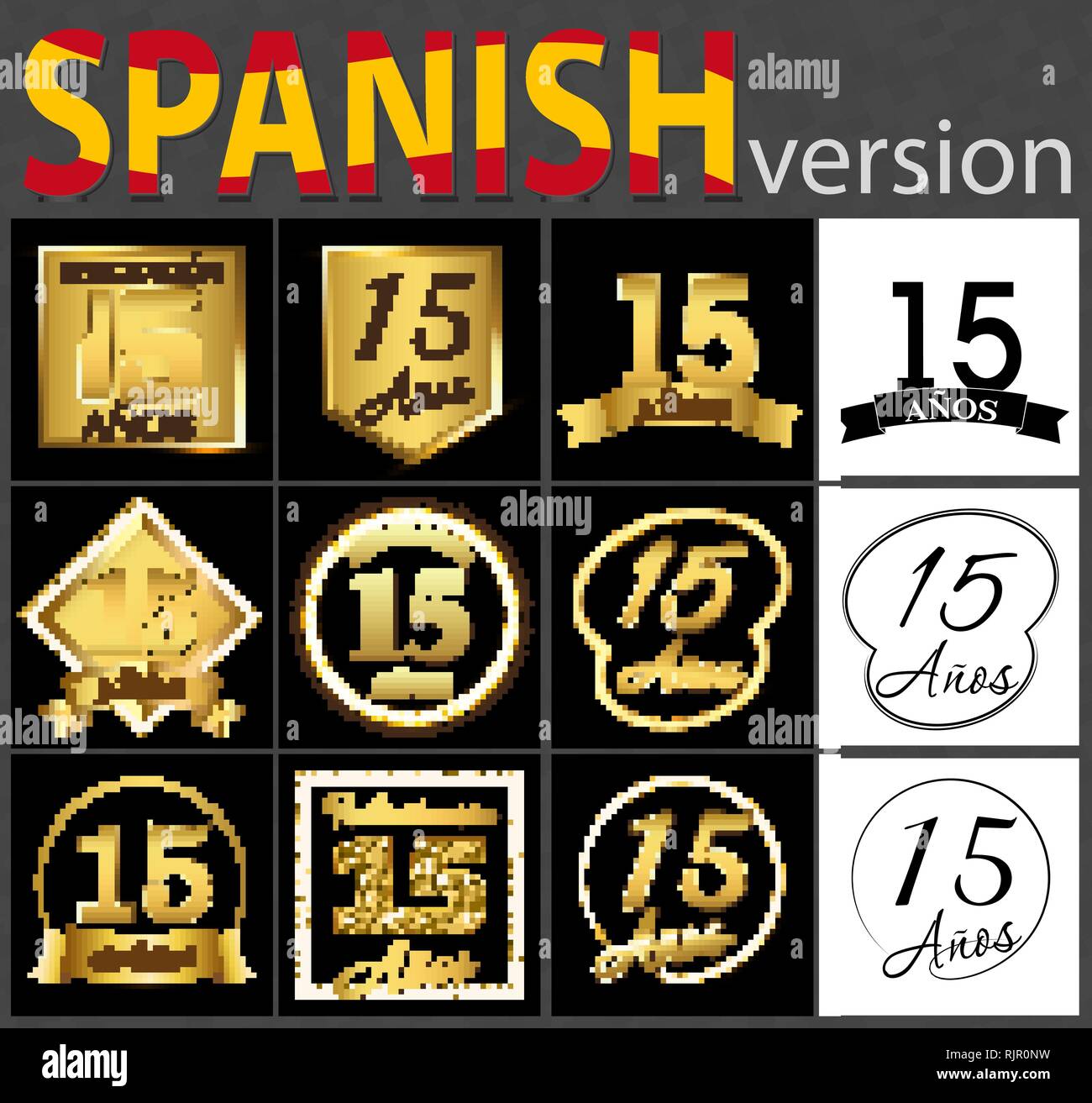 15 years anniversary Stock Vector Images - Page 3 - Alamy