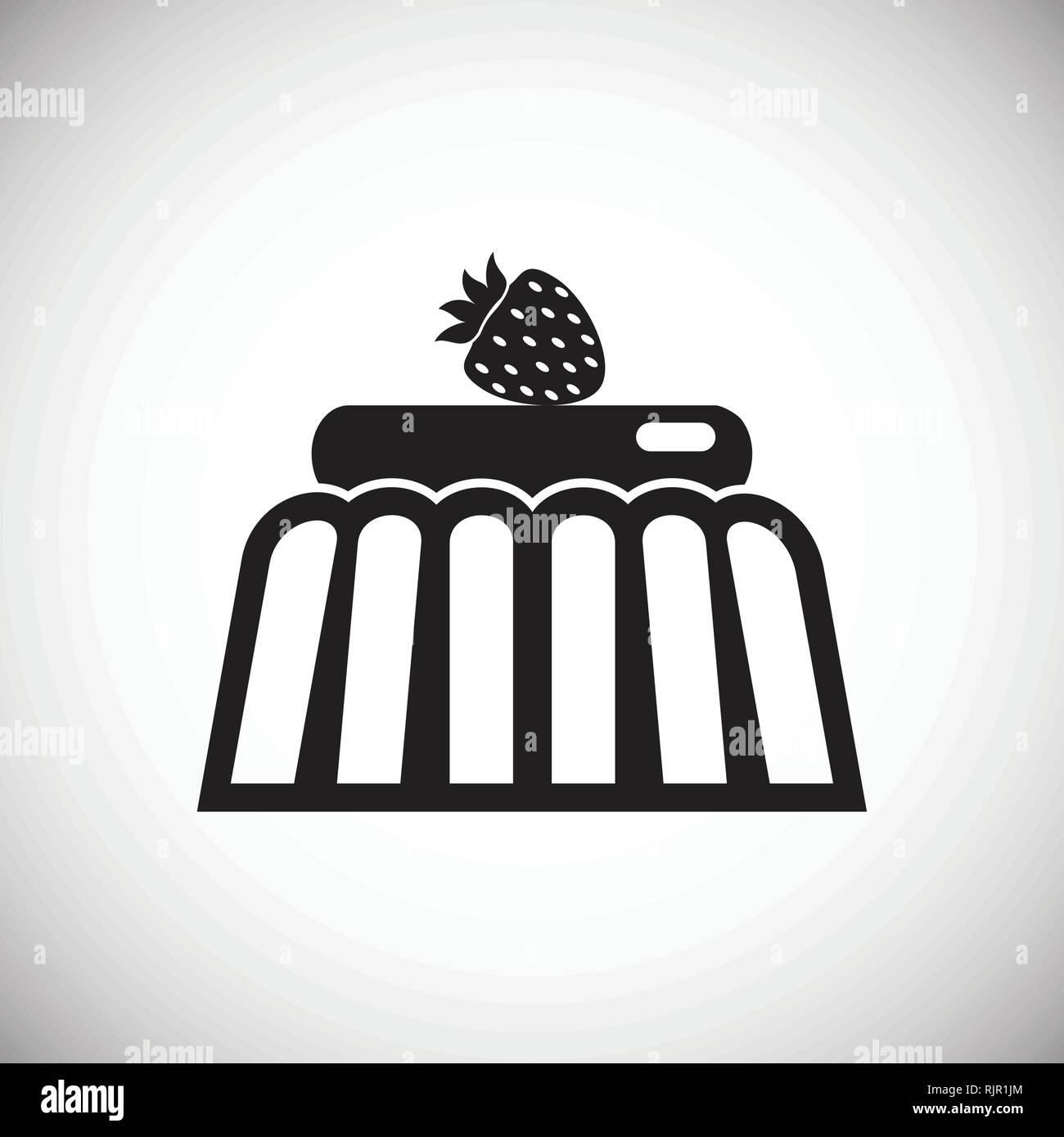 Cake icon on white background for graphic and web design, Modern simple ...