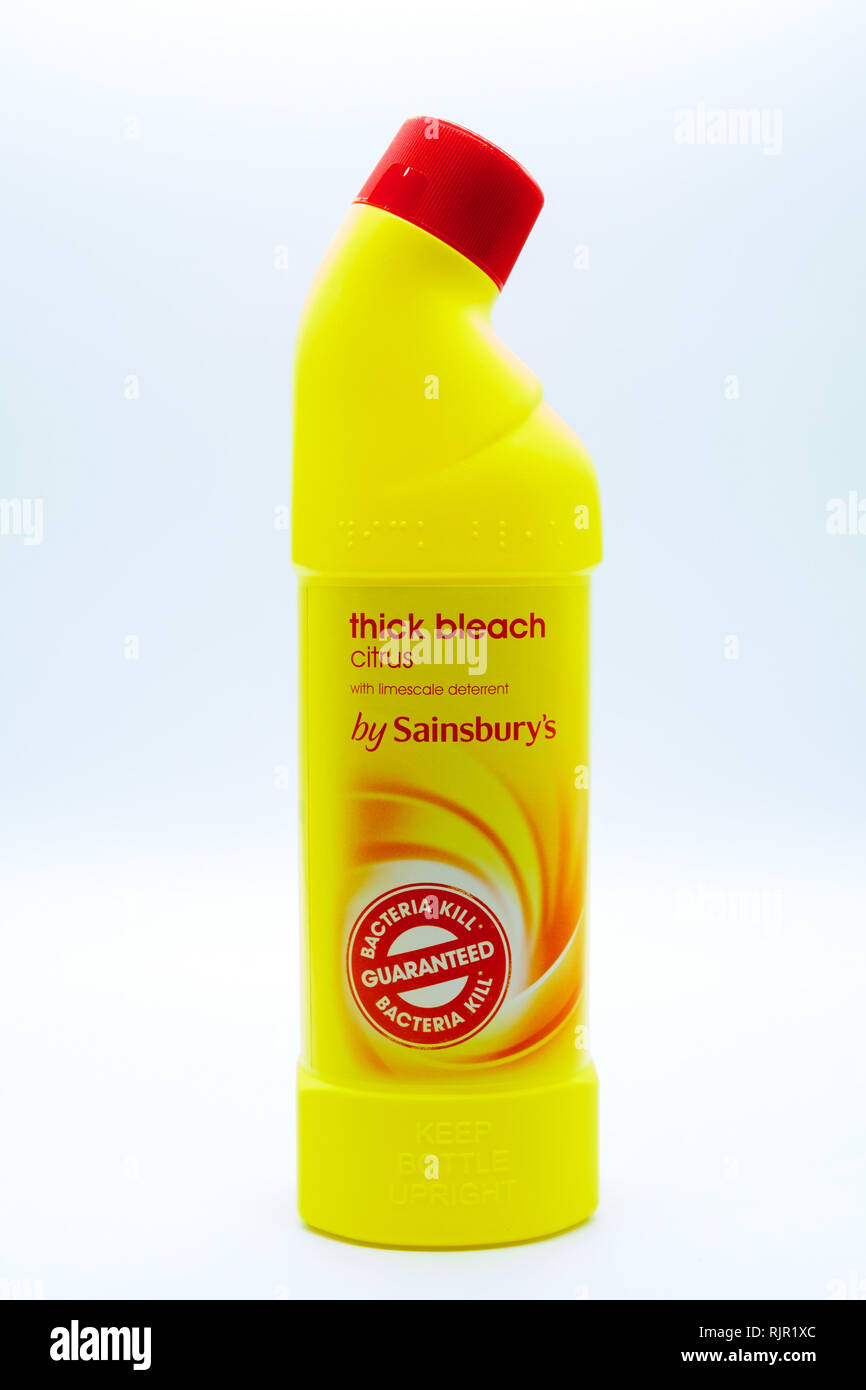 Largs, Scotland, UK February 04, 2019 Sainsbury's branded household