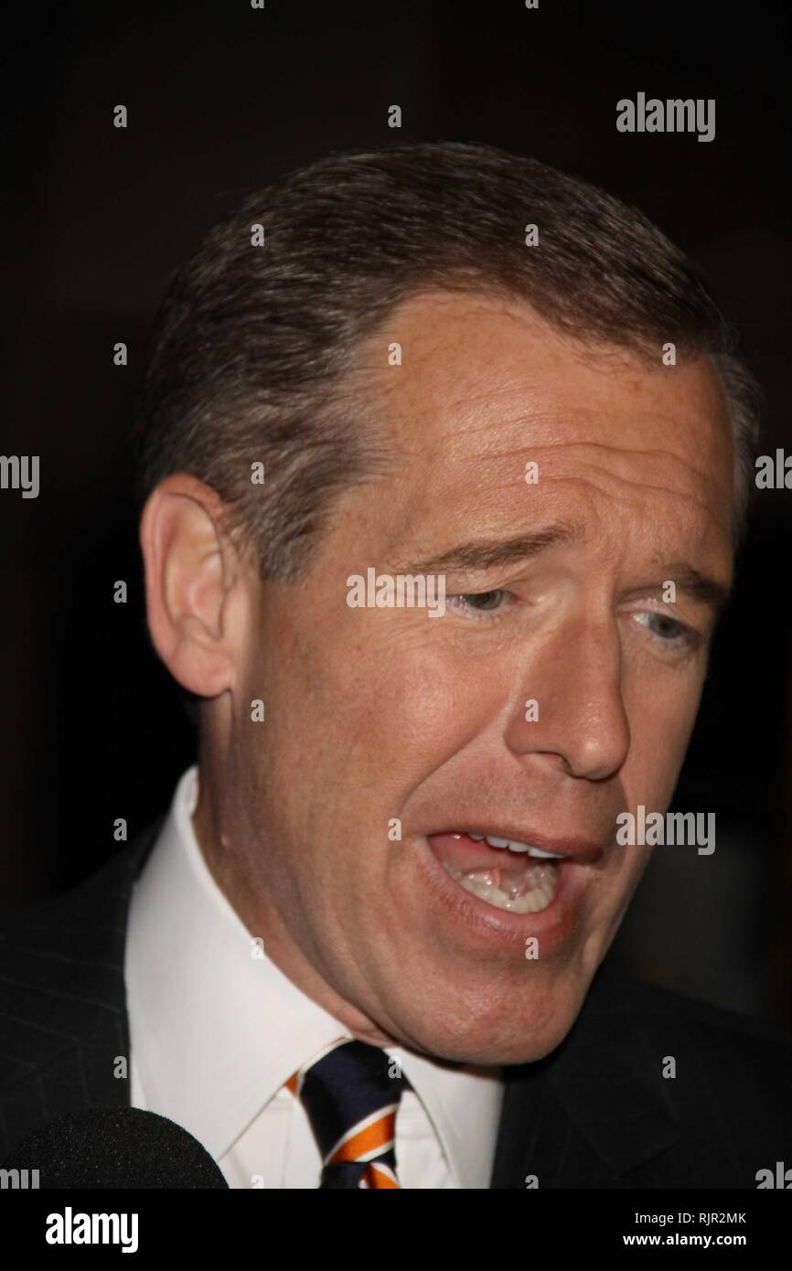 Brian Williams 2-28-11 Photo By John Barrett/PHOTOlink Stock Photo