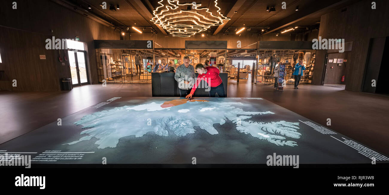Lava Centre, Hvolsvollur, Iceland. Stock Photo
