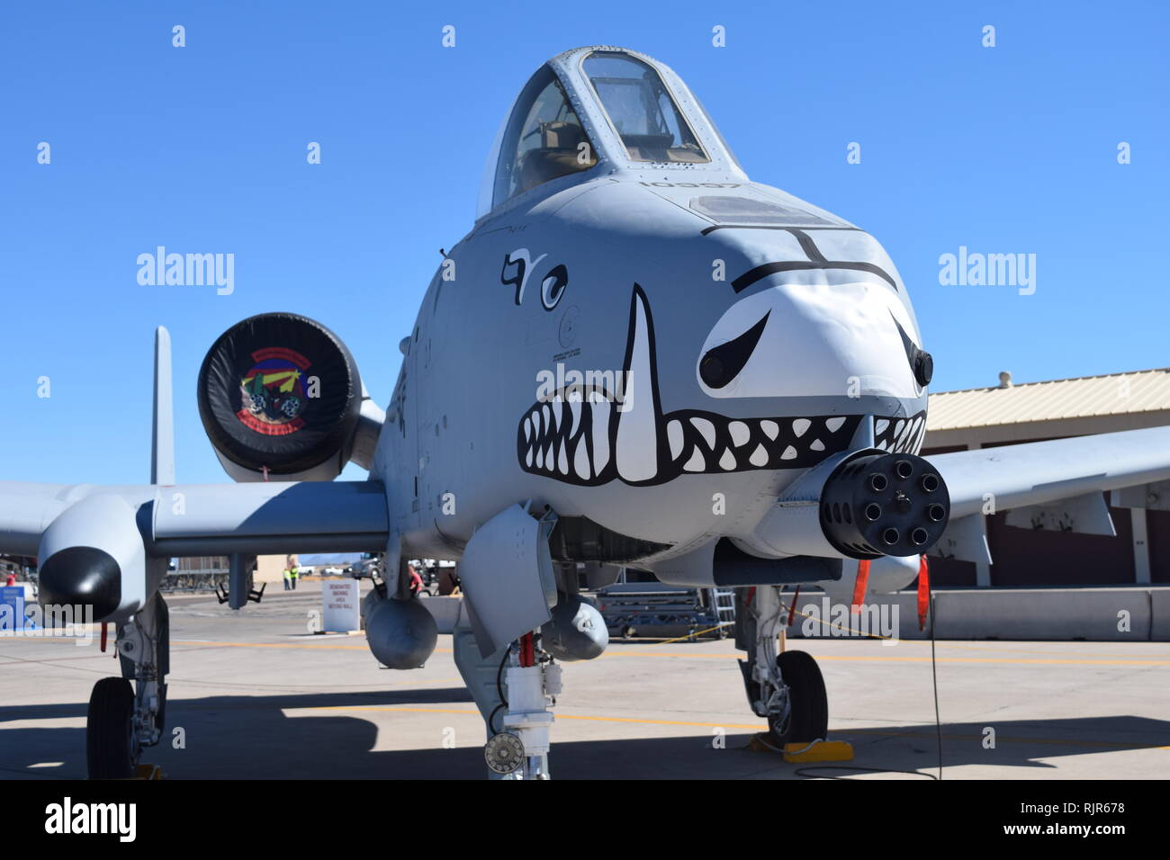 The awesome A-10 Thunderbolt, aka 'Warthog' at Luke Air Force Base, Arizona in 2018 Stock Photo