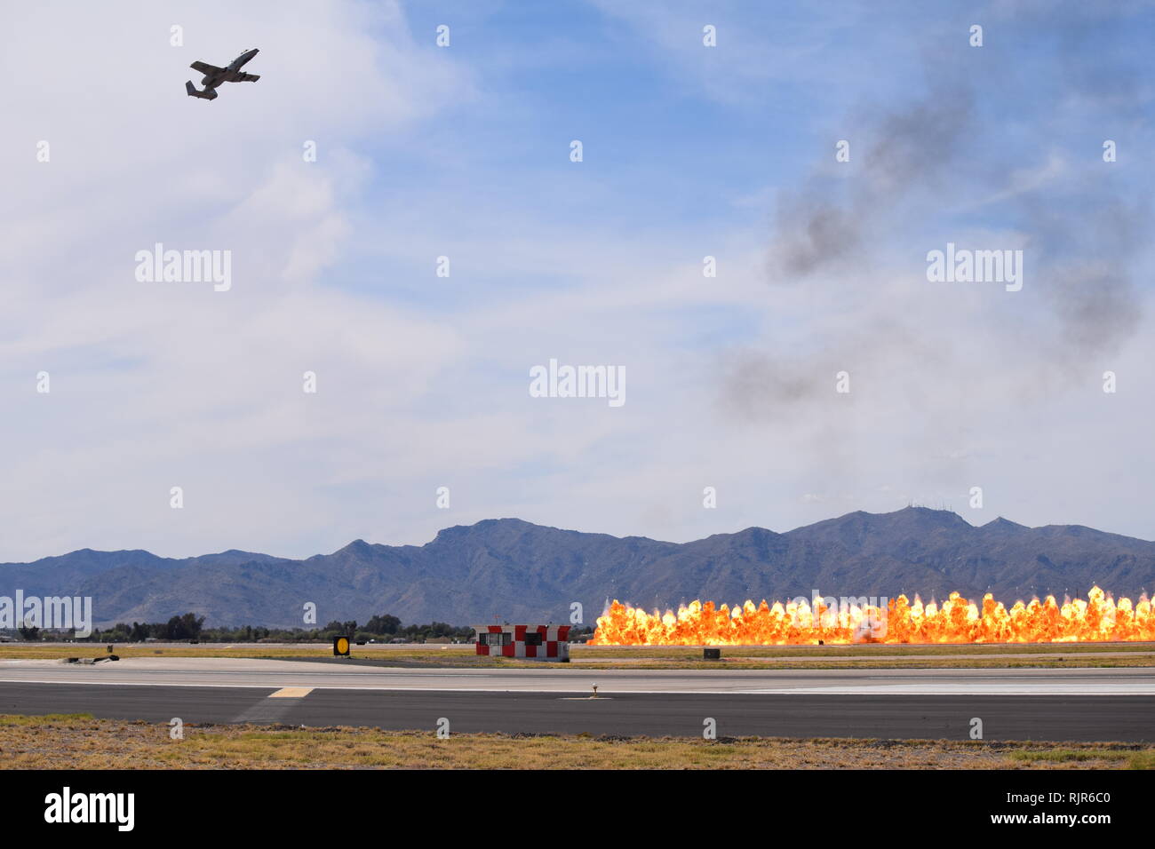 The awesome A-10 Thunderbolt, aka 'Warthog' at Luke Air Force Base, Arizona in 2018 Stock Photo