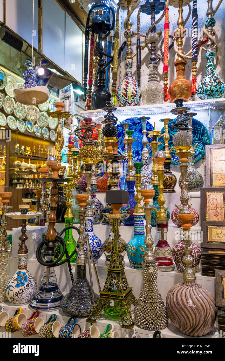Hookah in souvenir shop Stock Photo Alamy