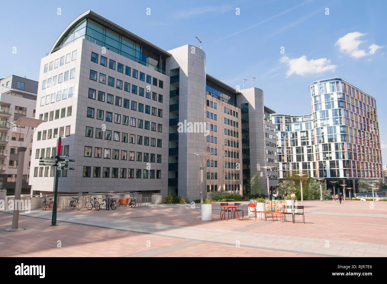 Modern apartment buildings in Brussels. Belgium Stock Photo Alamy