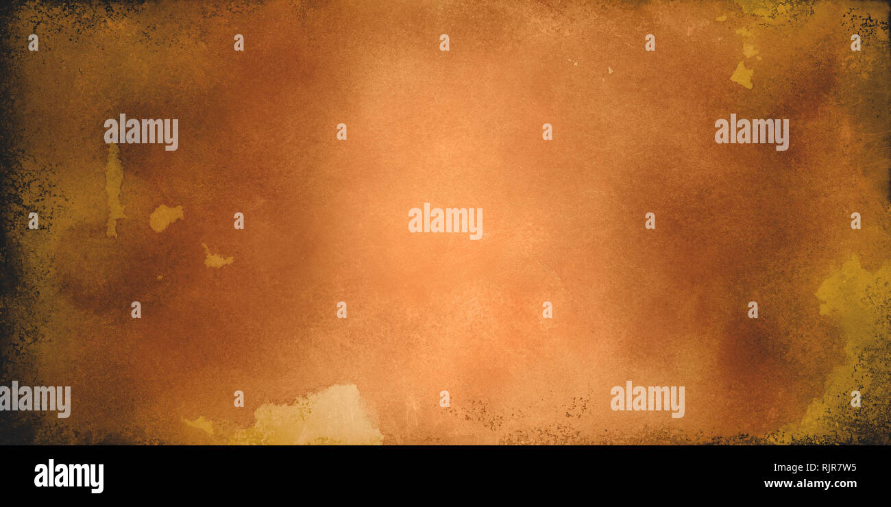 copper background. Orange brown background banner with vintage texture