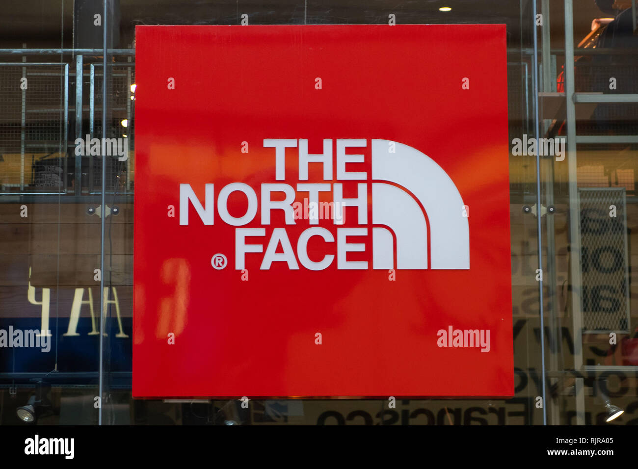 A North Face sign at a retail store in Cardiff, Wales, UK Stock Photo -  Alamy