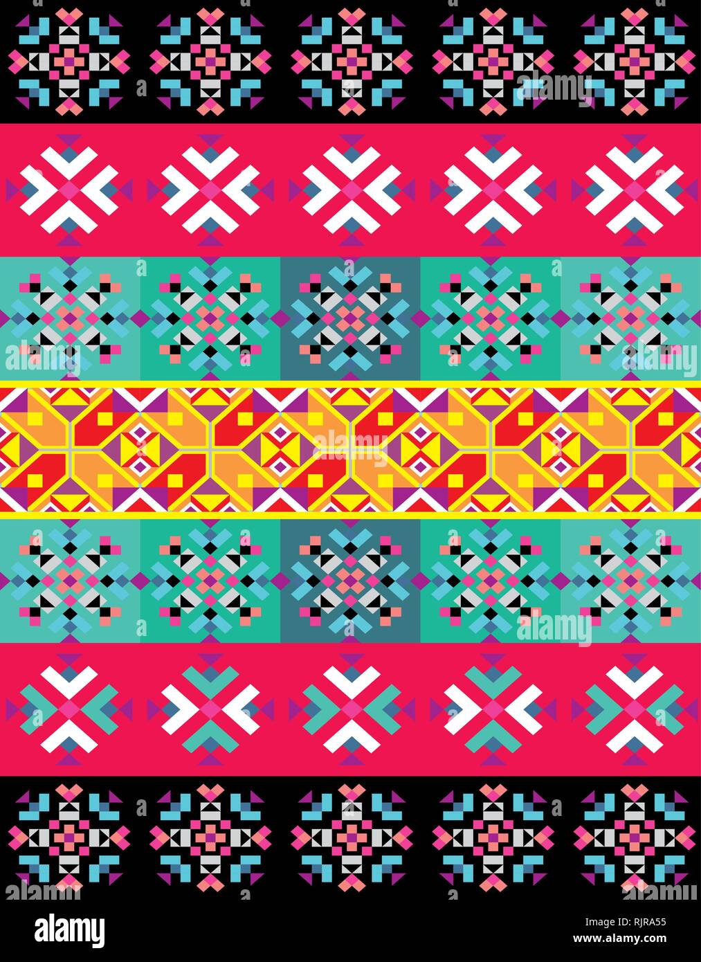 Vector background with abstract ethnic pattern Stock Vector Image & Art ...