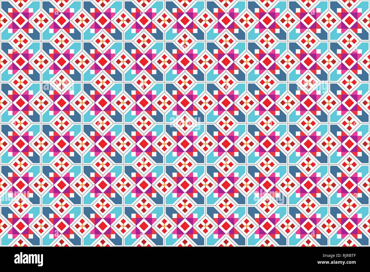 Geometric seamless wallpaper with abstract ethnic pattern Stock Vector ...