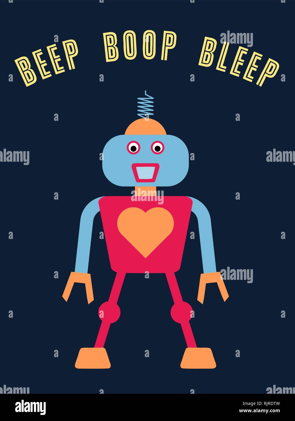 Robot Kids Long Sleeve T-Shirt, Sustainably Made & Ethically Produced main image 0