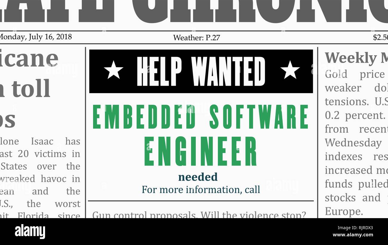 Embedded Software Engineer >> Job Offer Embedded Software Engineer It Career Newspaper Embedded Software Engineer >> Job Offer Embedded Software Engineer It Career Newspaper