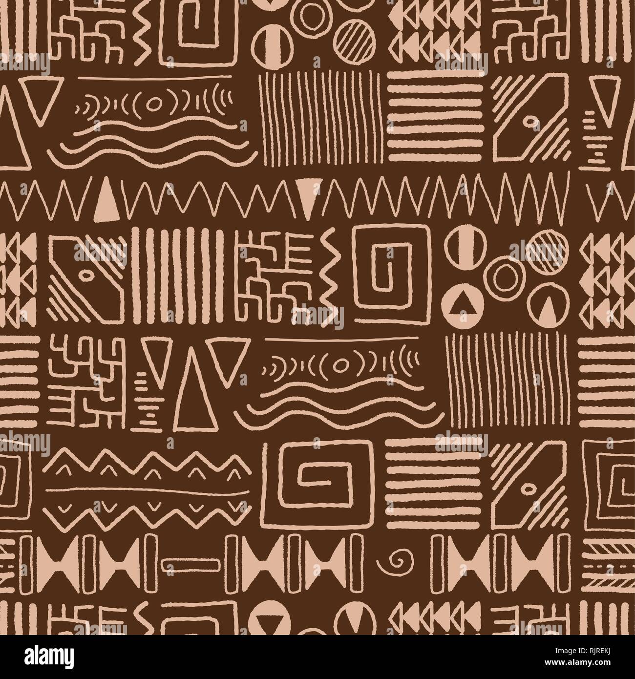 African Ethnic Pattern Indigenous Art Background Africa Style Design Stock Vector Image Art Alamy