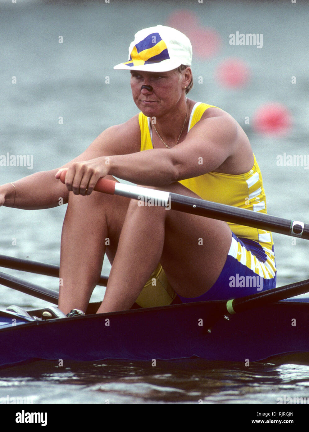 Atlanta, USA. SWE W1X, Maria BRANDIN, 1996 Olympic Rowing Regatta Lake Lanier, Georgia [Mandatory Credit Peter Spurrier/ Intersport Images] Stock Photo