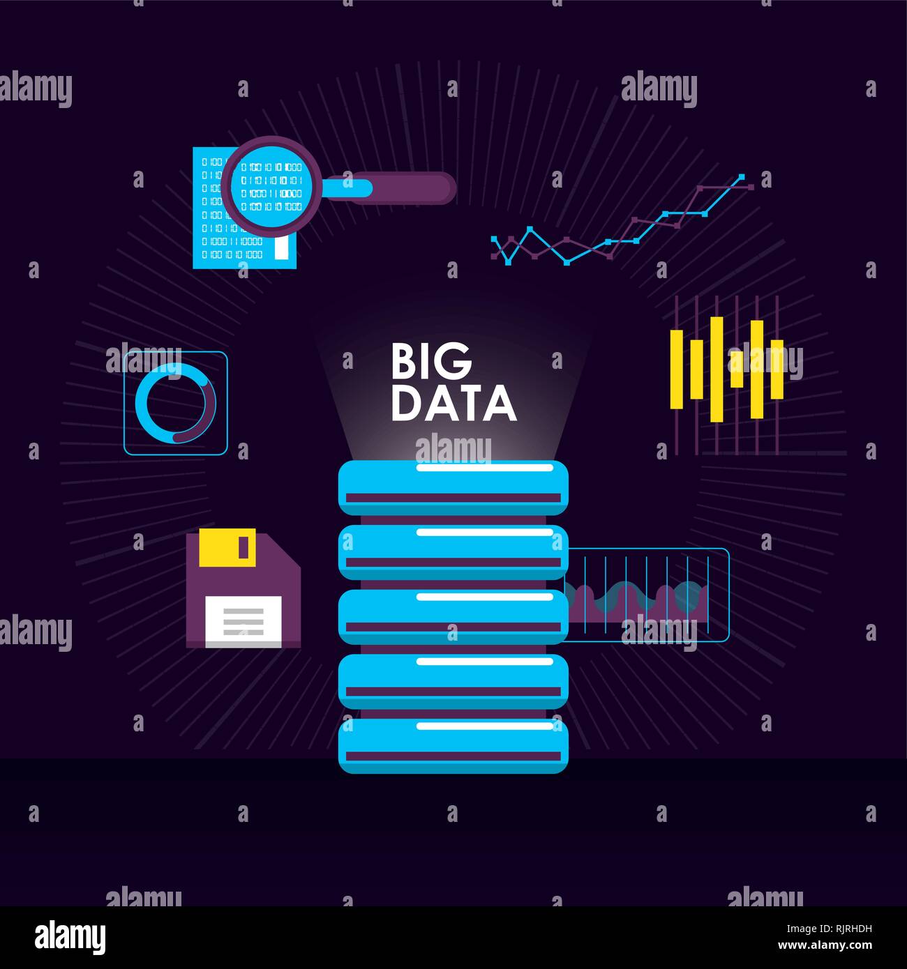 Big data technology Stock Vector Image & Art Alamy