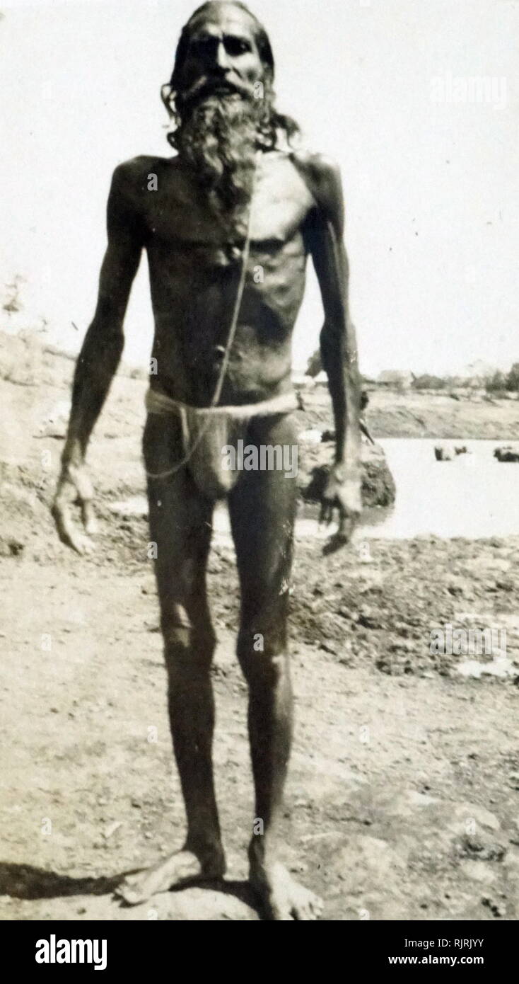 Indian Fisherman South India 1930 Stock Photo