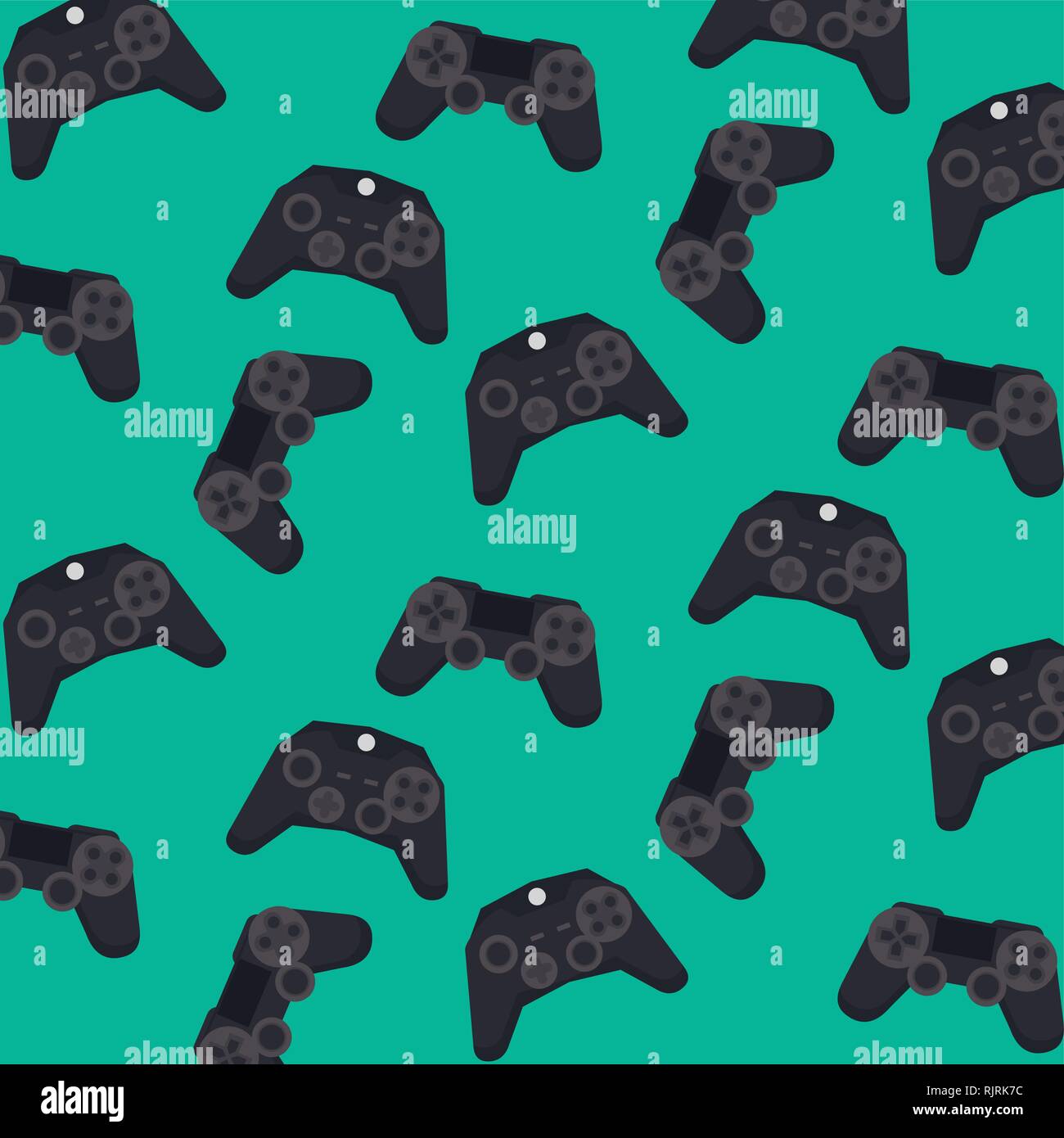 videogames vintage background Stock Vector