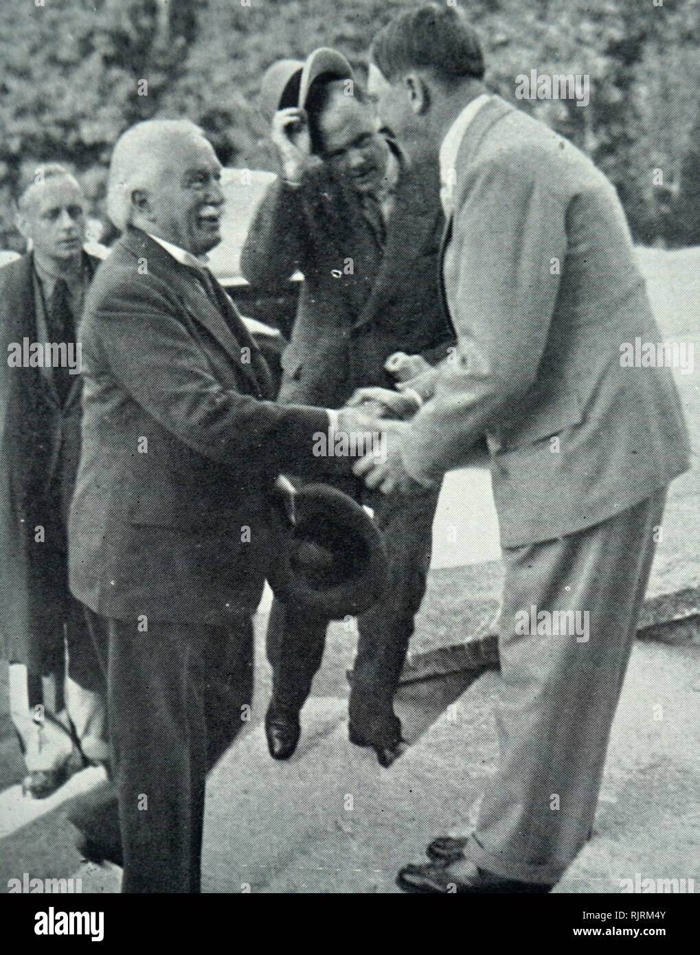 Lloyd George The Ex Prime Minister Of Great Britain Meeting