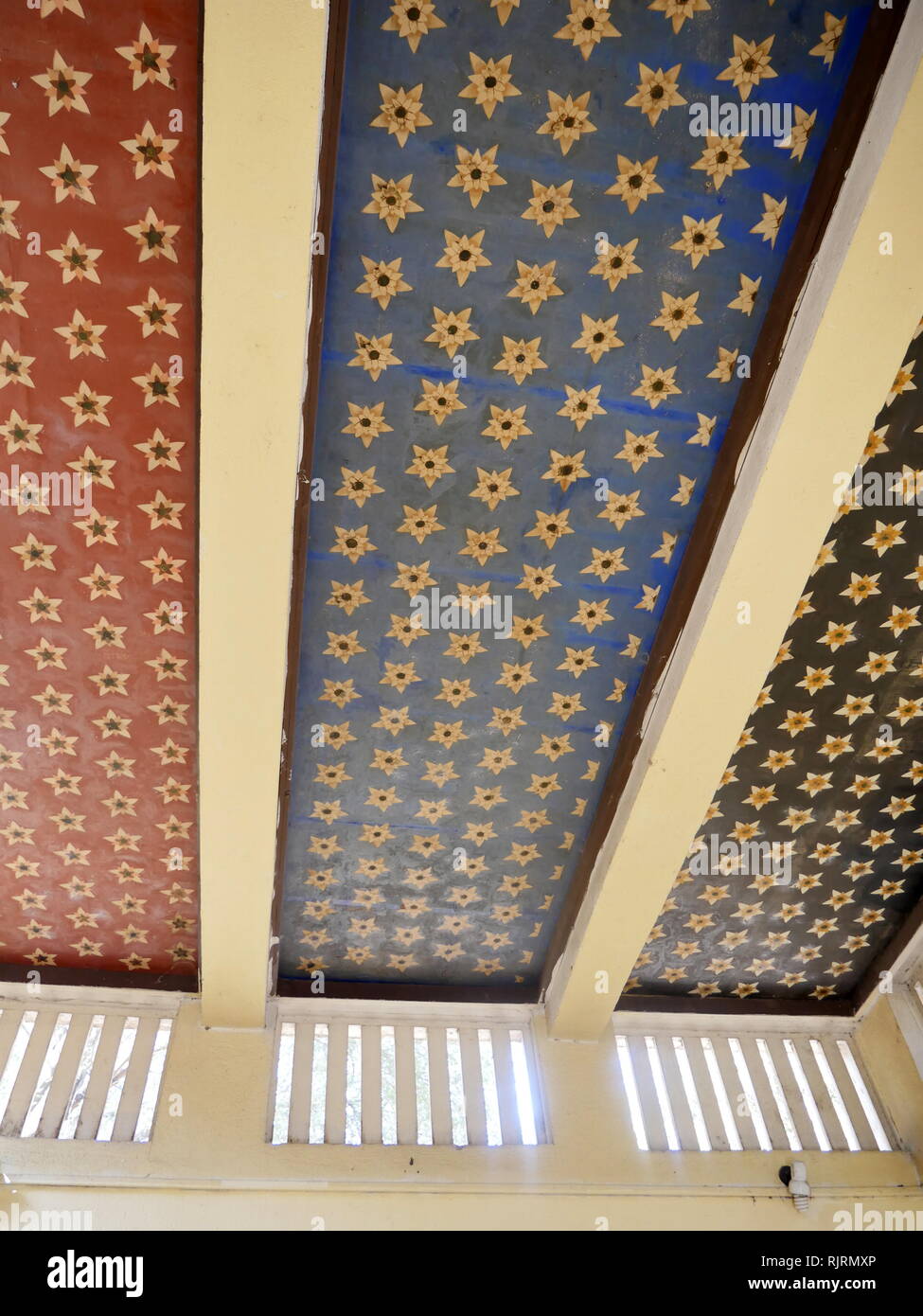 Replica 18th Dynasty Painted Star Ceiling From The Hall Of An
