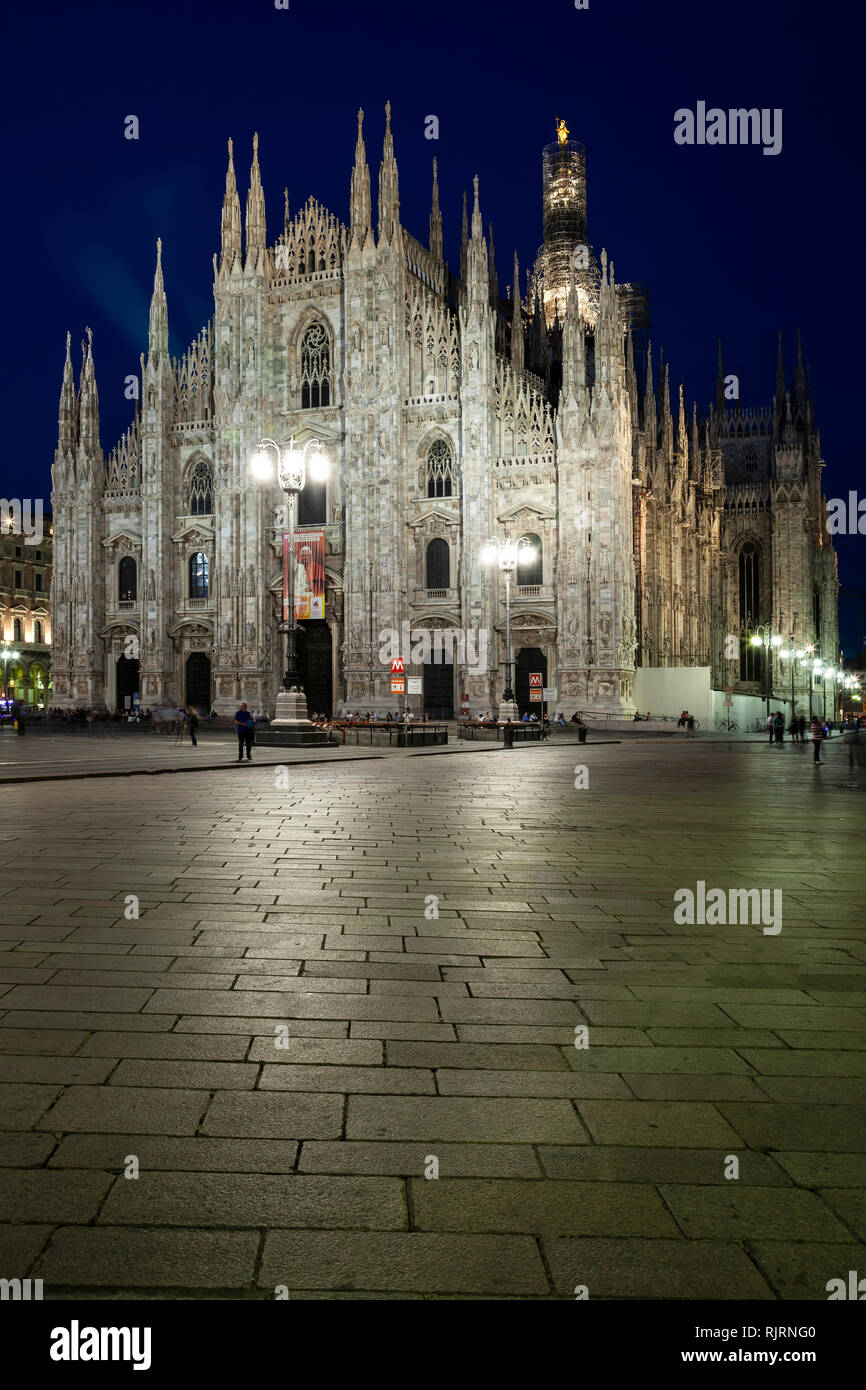 Milan Cathedral (Duomo di Milano), Duomo Square, Milan, Italy Stock Photo