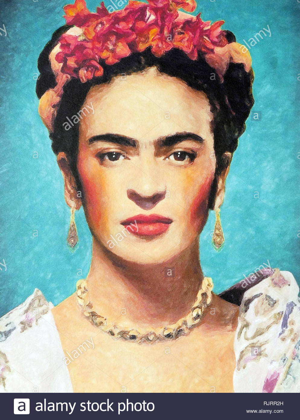 Frida Kahlo Portrait Stock Photos Frida Kahlo Portrait Stock Images 