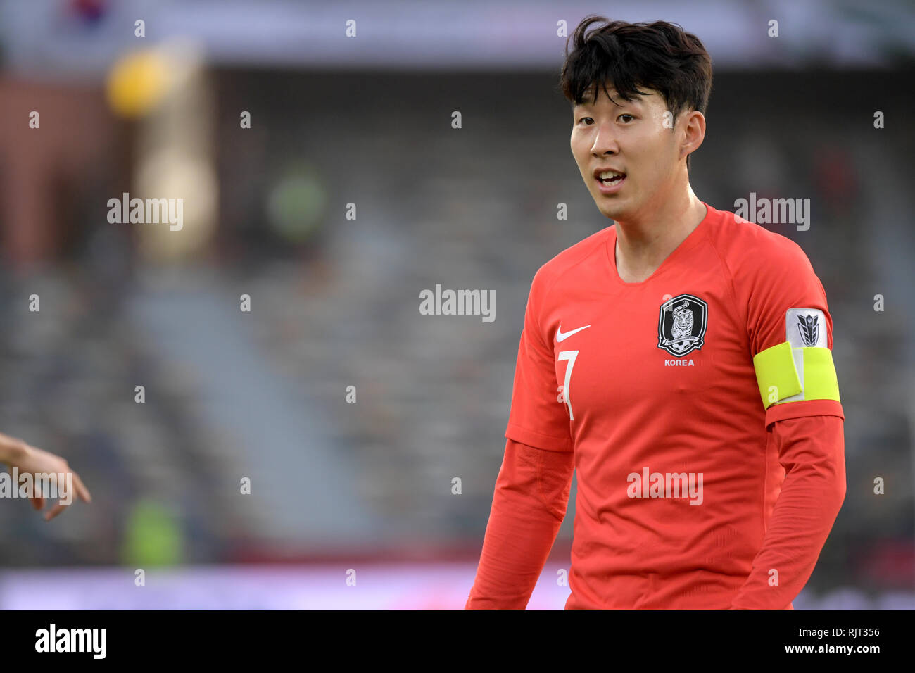 South Korea'S Son Heung-Min During The Afc Asian Cup Uae 2019 Quarterfinal  Match Between South Korea 0-1 Qatar At Zayed Sports City Stadium In Abu  Dhabi, United Arab Emirates, January 25, 2019.