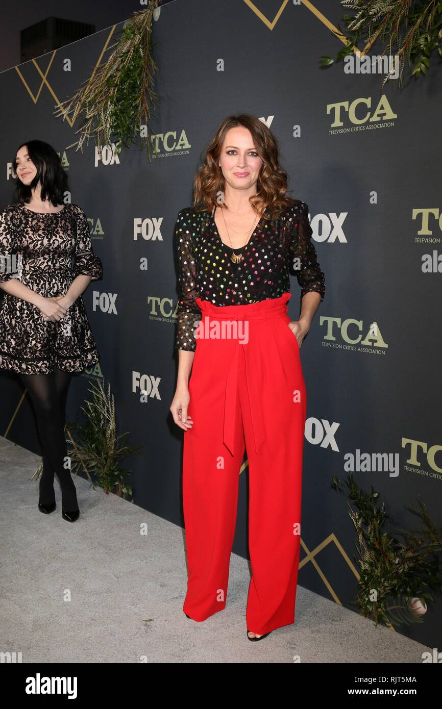Amy Acker at arrivals for FOX Winter TCA 2019 All-star Party, The Fig House, Los Angeles, CA February 6, 2019. Photo By: Priscilla Grant/Everett Collection Stock Photo