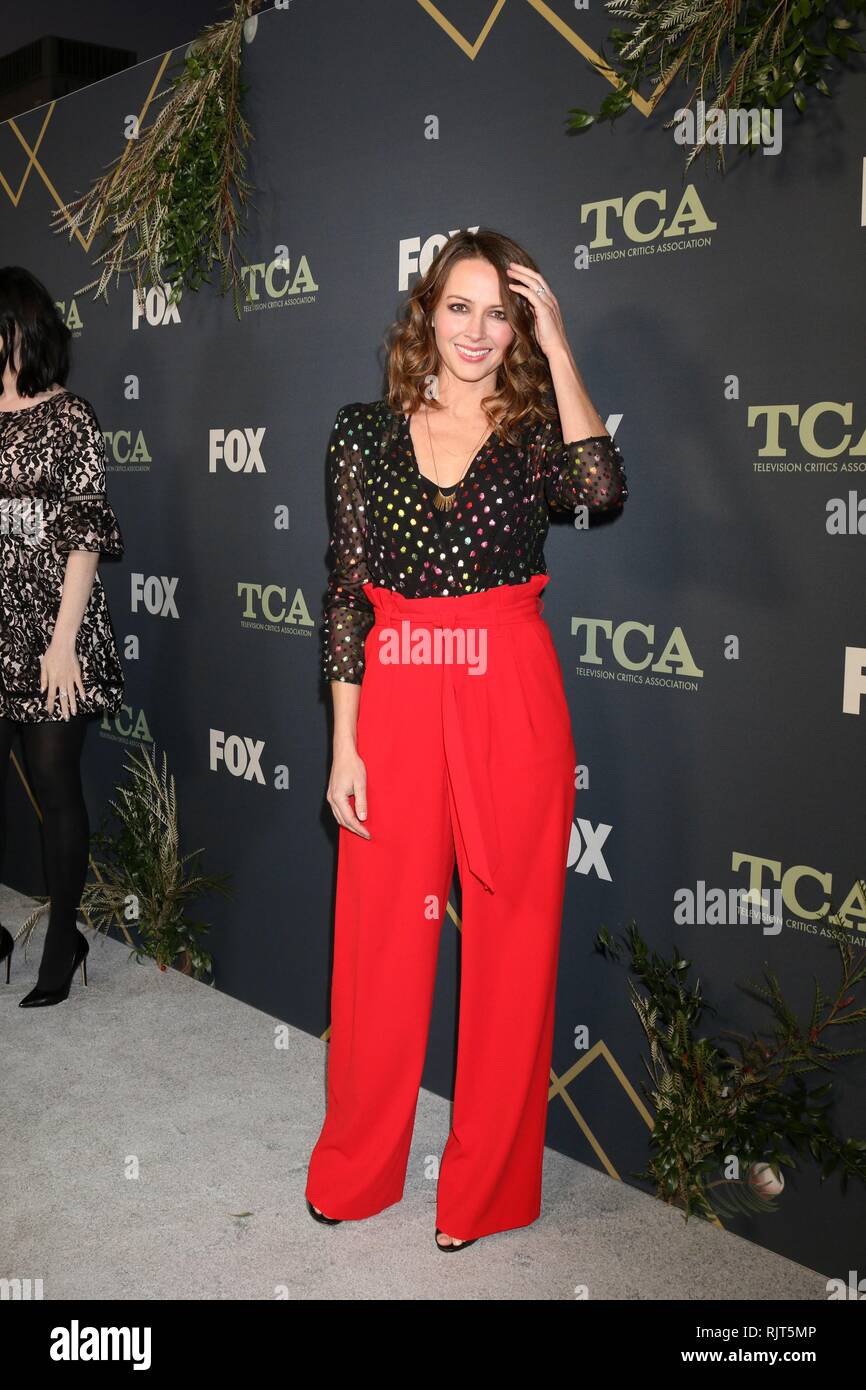 Amy Acker at arrivals for FOX Winter TCA 2019 All-star Party, The Fig House, Los Angeles, CA February 6, 2019. Photo By: Priscilla Grant/Everett Collection Stock Photo
