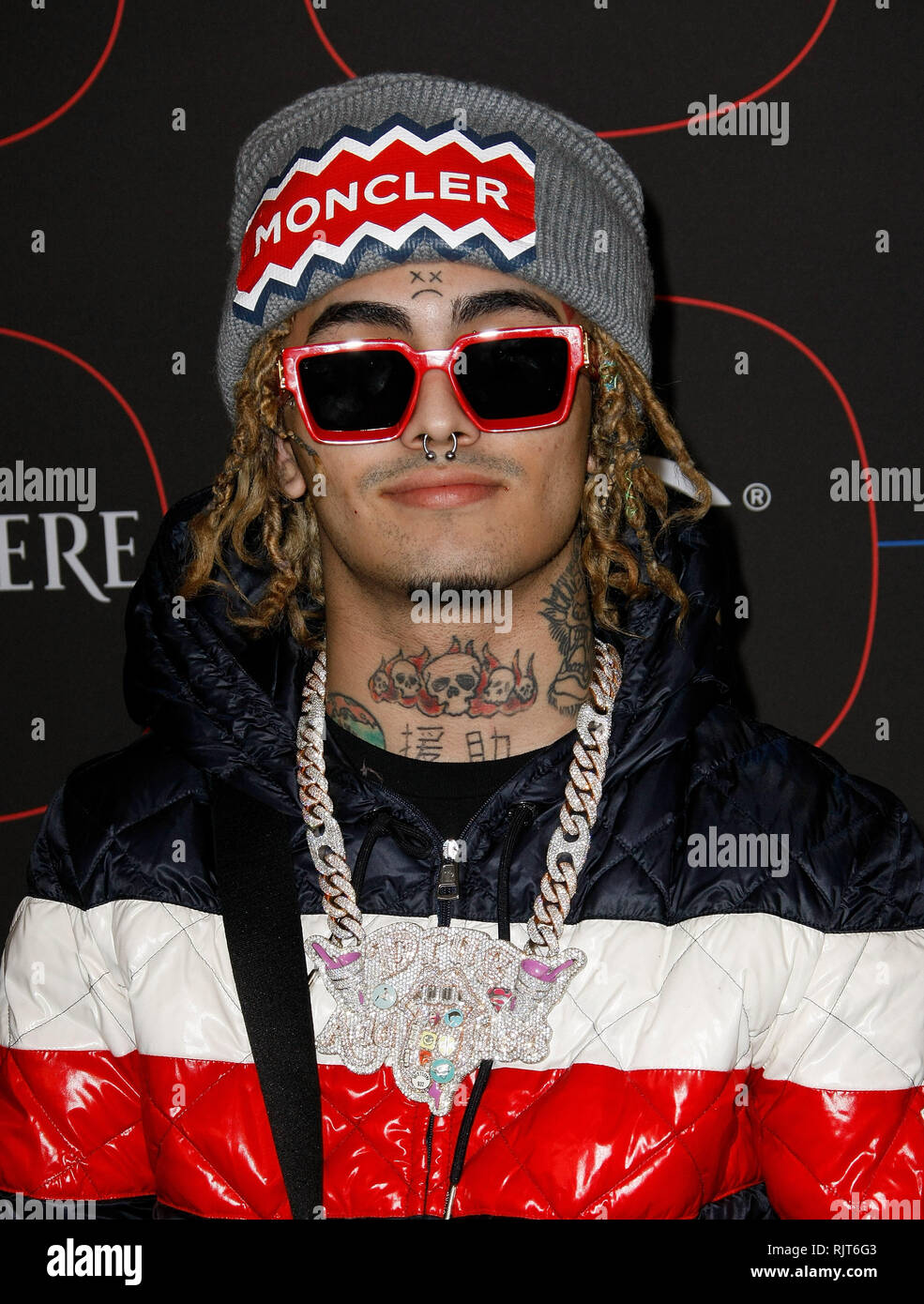 Los Angeles, USA. 07th Feb, 2019. Lil' Pump attends the Warner Music Pre-Grammy Party at the NoMad Hotel on February 7, 2019 in Los Angeles, California. Photo: CraSH/imageSPACE Credit: Imagespace/Alamy Live News Stock Photo