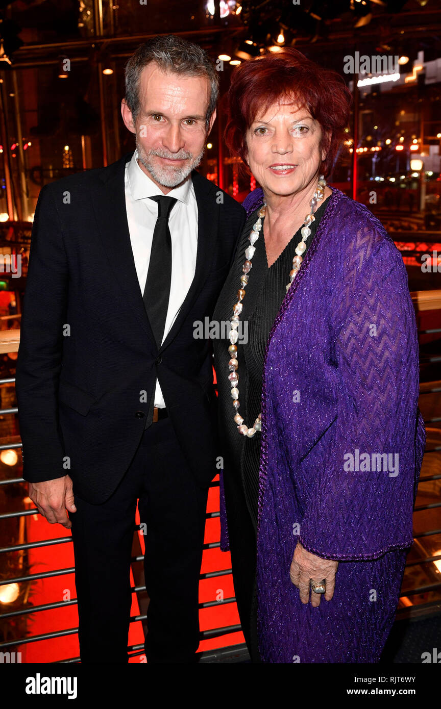 Berlin, Germany. 07th Feb, 2019. Ulrich Matthes and Regina Ziegler attending the opening party at the 69th Berlin International Film Festival / Berlinale 2019 at Berlinale Palace on February 7, 2019 in Berlin, Germany. Credit: Geisler-Fotopress GmbH/Alamy Live News Stock Photo