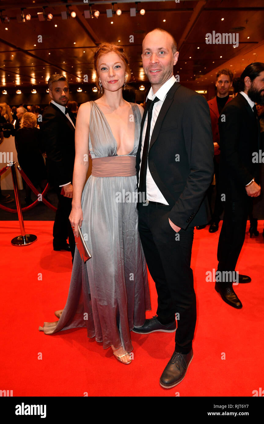 Berlin, Germany. 07th Feb, 2019. Marleen Lohse and Erik Schmitt attending  the opening party at the 69th Berlin International Film Festival /  Berlinale 2019 at Berlinale Palace on February 7, 2019 in