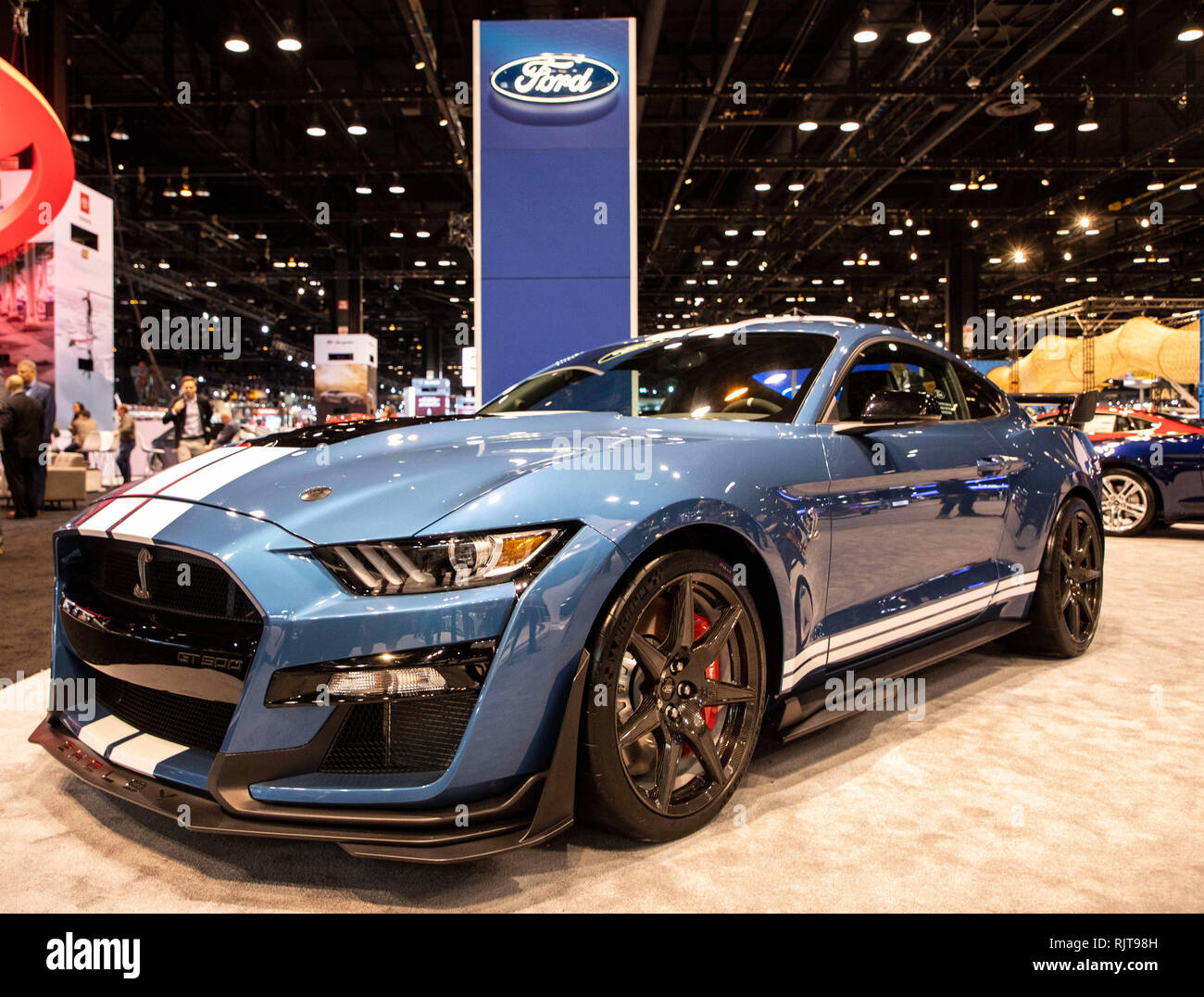 Bordeaux Aquitaine France 06 14 2020 : Ford Mustang Carro Da