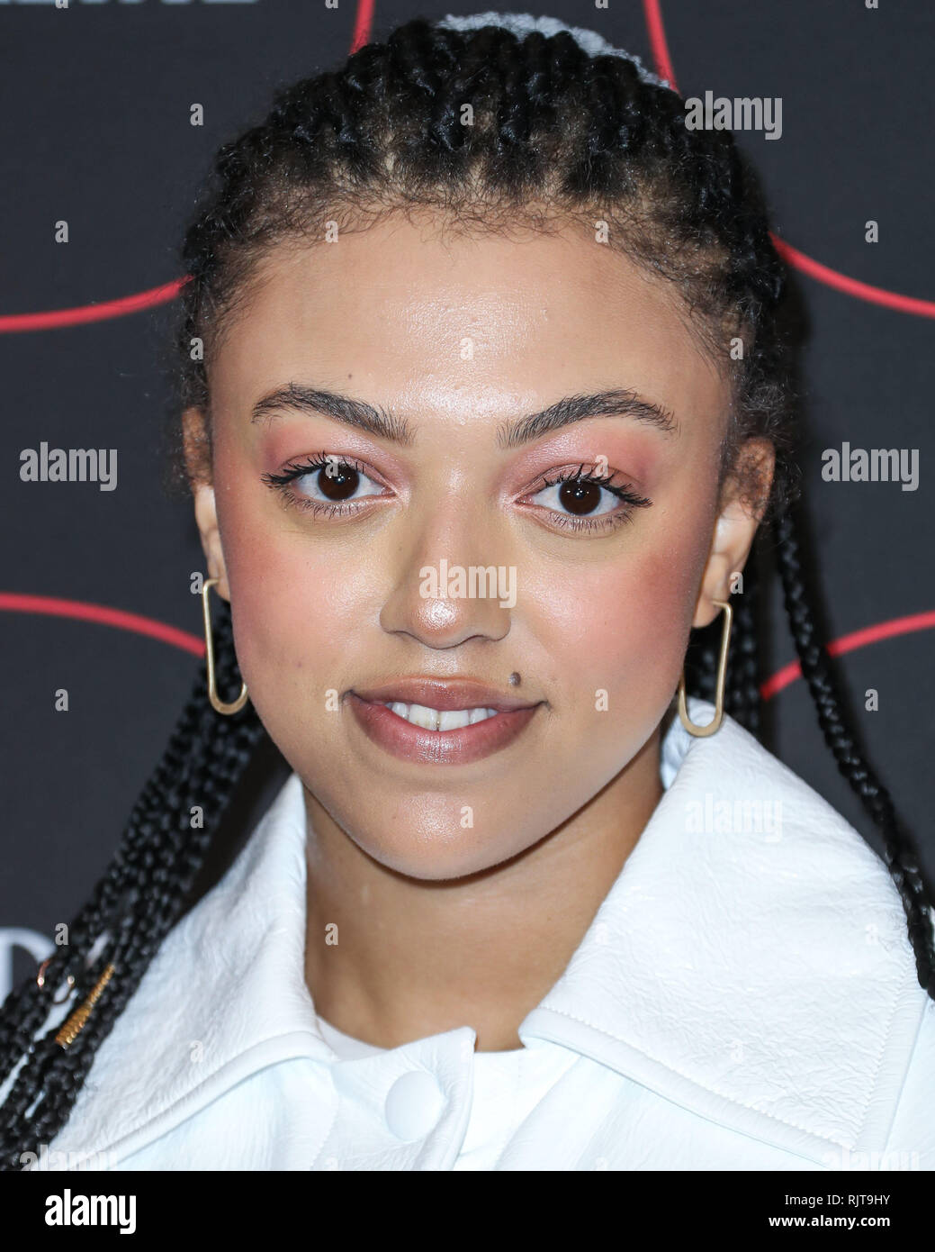 LOS ANGELES, CA, USA - FEBRUARY 07: Singer Mahalia (Mahalia Burkmar