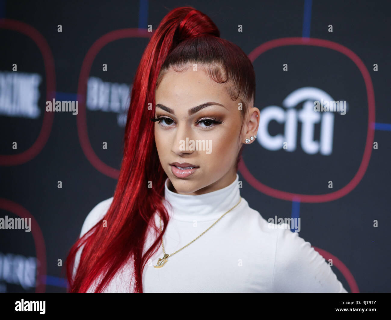 LOS ANGELES, CA, USA - FEBRUARY 07: Rapper Bhad Bhabie (Danielle