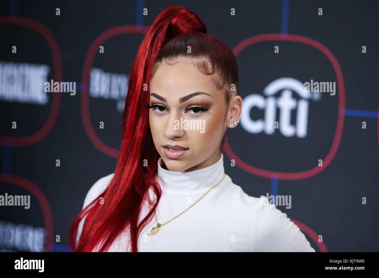 LOS ANGELES, CA, USA - FEBRUARY 07: Rapper Bhad Bhabie (Danielle