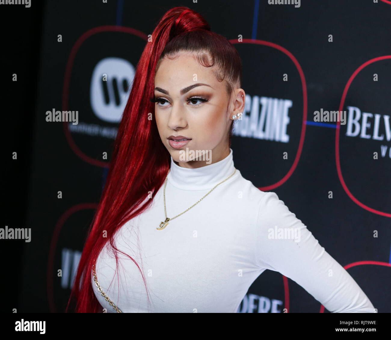 LOS ANGELES, CA, USA - FEBRUARY 07: Rapper Bhad Bhabie (Danielle