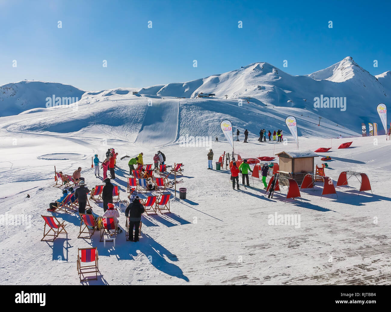 Ski resort Livigno. Italy Stock Photo: 235334376 - Alamy