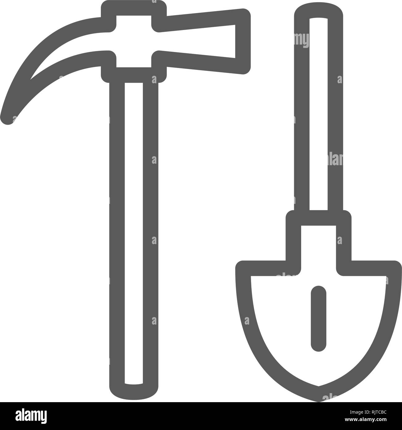 Miner shovel Black and White Stock Photos & Images - Alamy