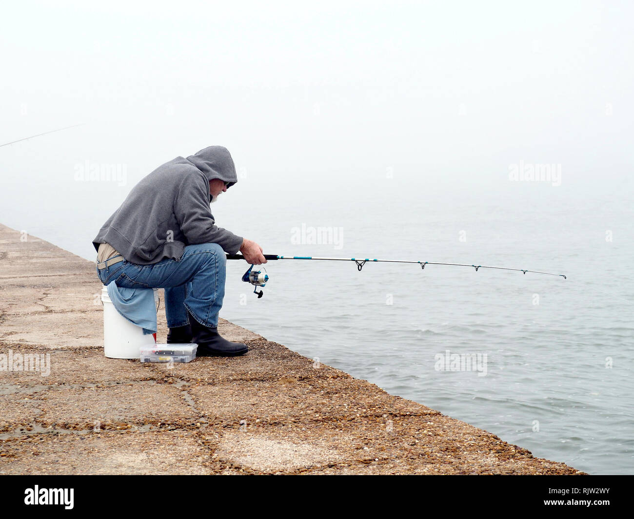 Jetty fishing port aransas texas usa hi-res stock photography and