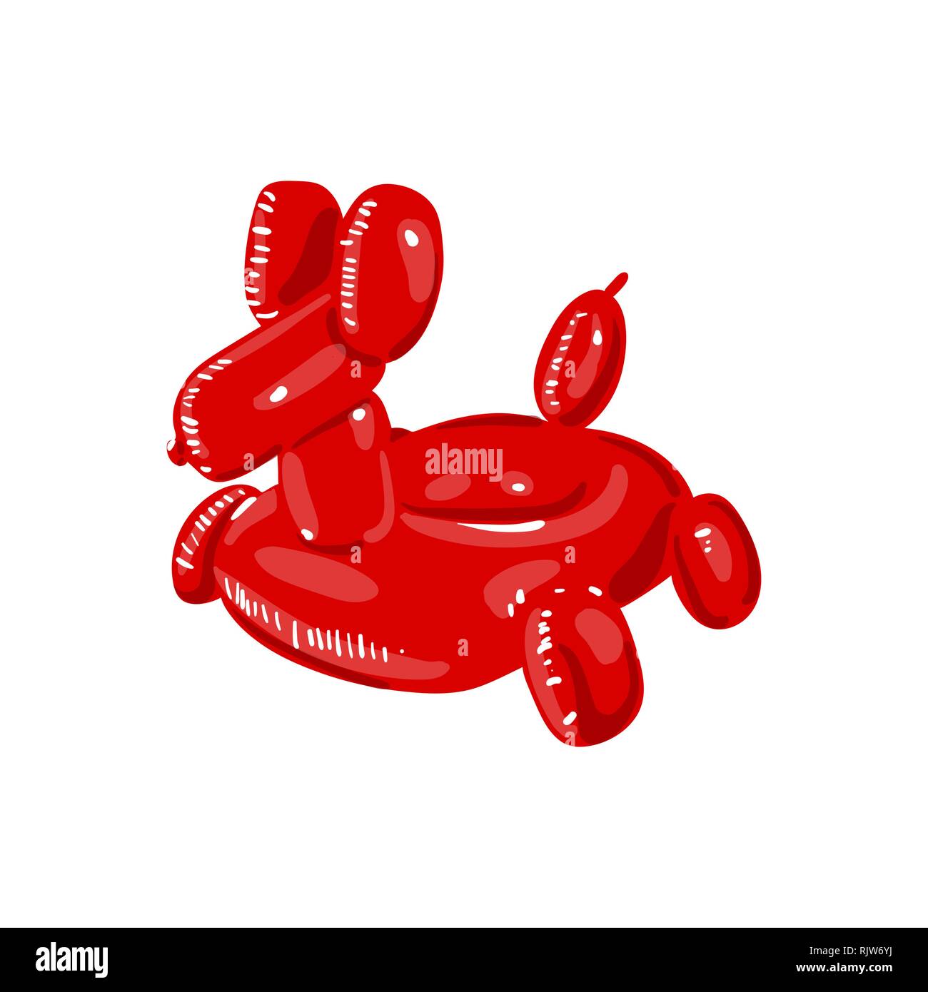 Giant Red Dog Balloon Inflatable Pool Float. Durable Summer Pool Toy