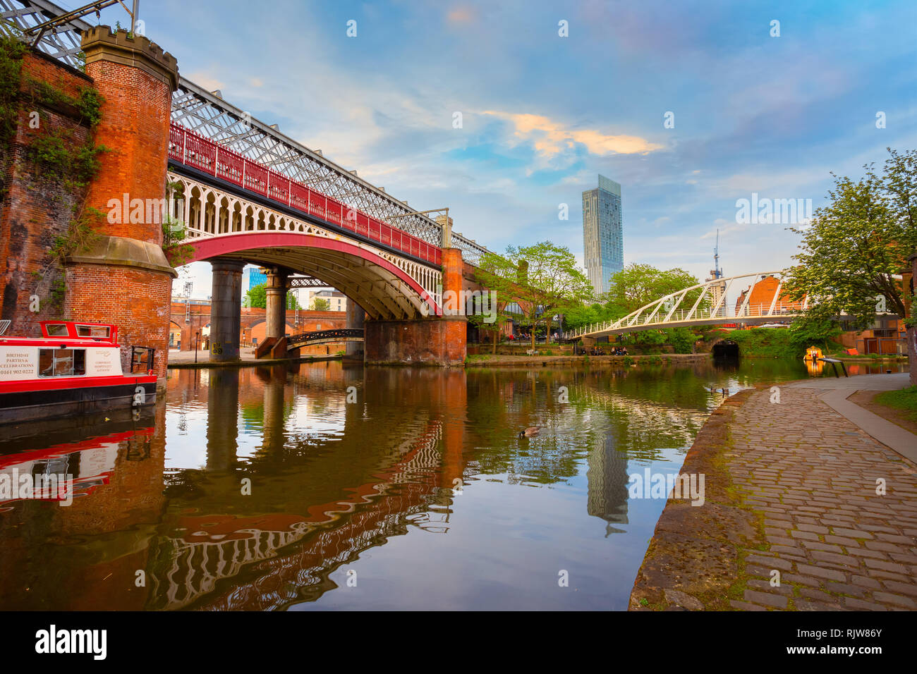 Castlefield, the inner city conservation area which bounded by the River Irwell, Quay St