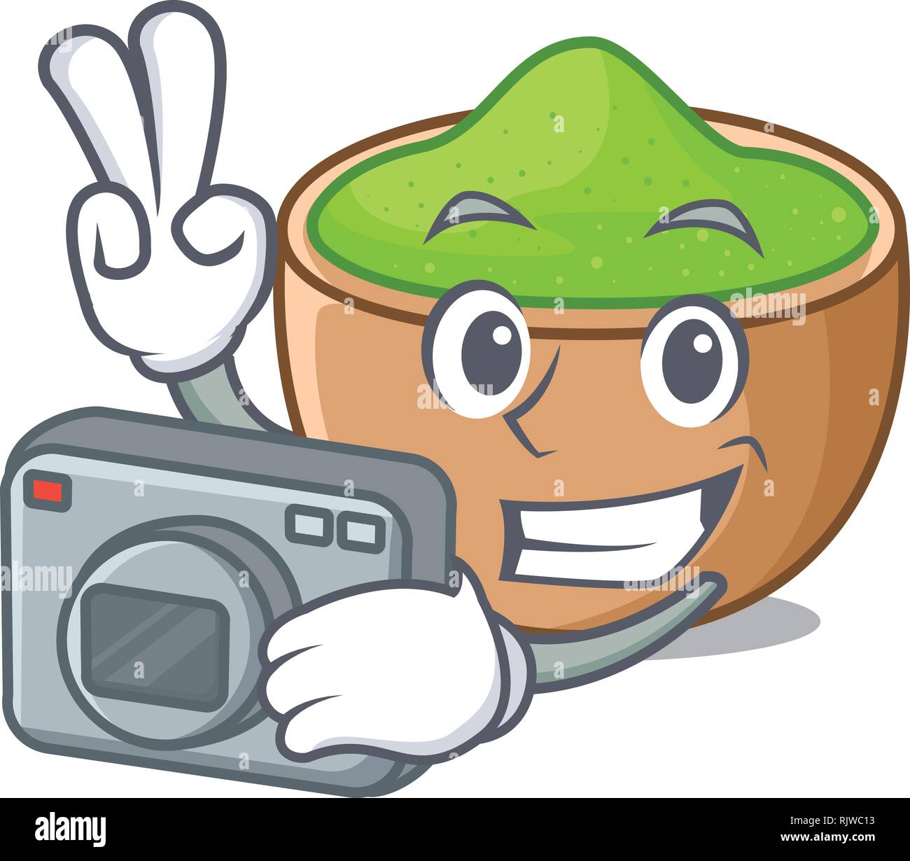Matcha shot Stock Vector Images - Alamy