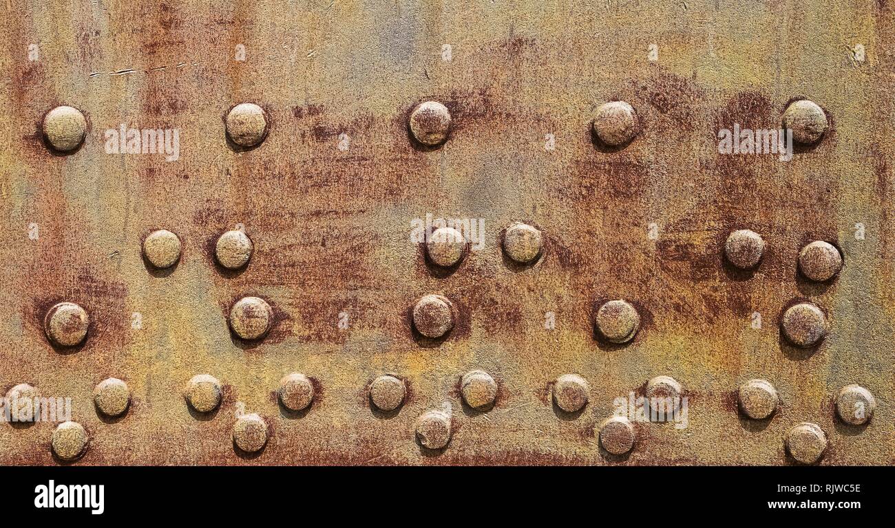 Part of the old metal structure, covered with rust Stock Photo - Alamy