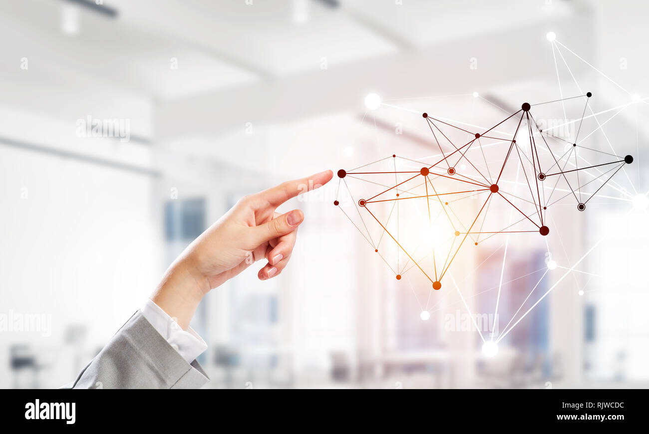 Social communication and networking as concept for ebusiness Stock