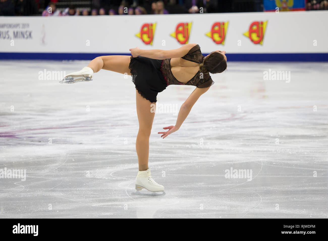 Belarus, Minsk, Ice Arena, January 25, 2019. European Figure Skating