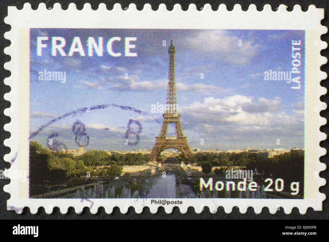 Photo Album IA#946 4x6 or 5x7 Pictures Paris France Eiffel Tower Vintage Stamp 